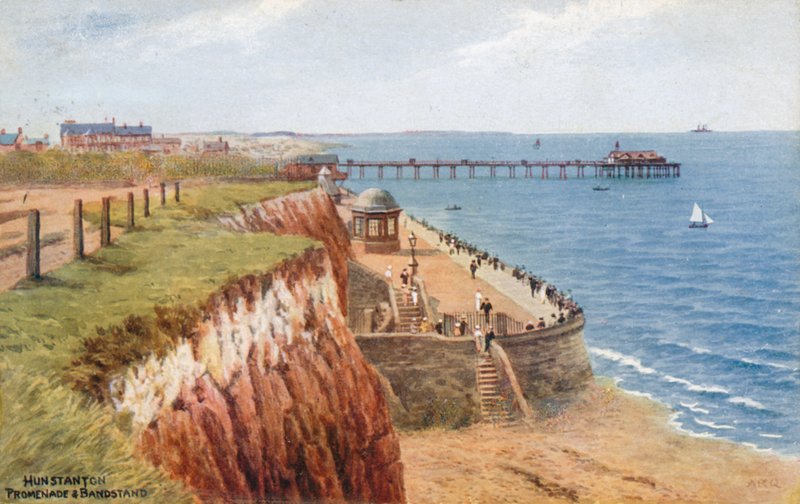 Hunstanton, Promenade en Muziekkoepel door Alfred Robert Quinton