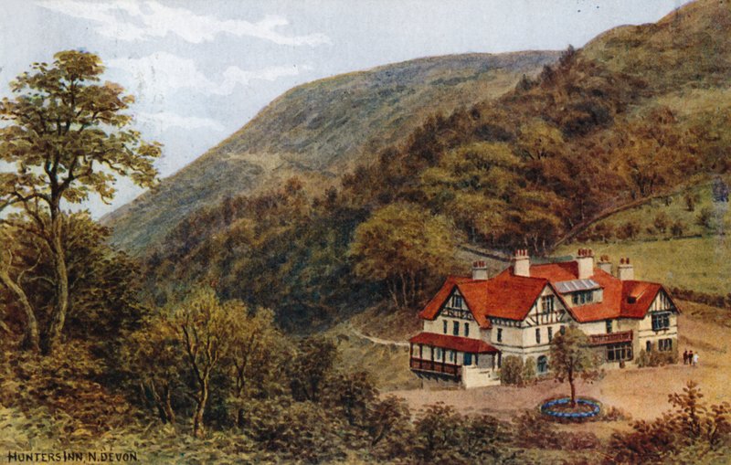 Hunters Inn, N Devon door Alfred Robert Quinton