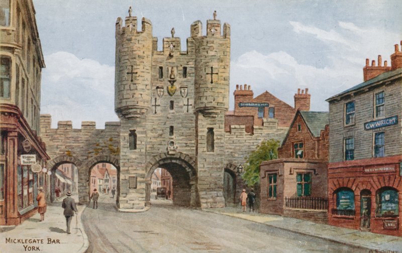 Micklegate Bar, York door Alfred Robert Quinton