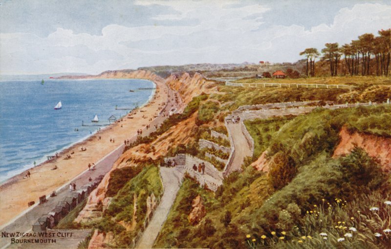 Nieuwe Zigzag Westelijke Klif, Bournemouth door Alfred Robert Quinton
