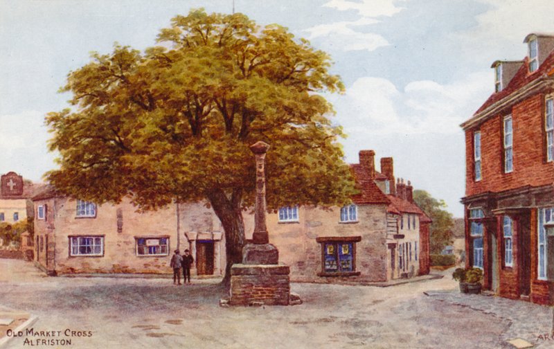 Oude marktkruis, Alfriston door Alfred Robert Quinton