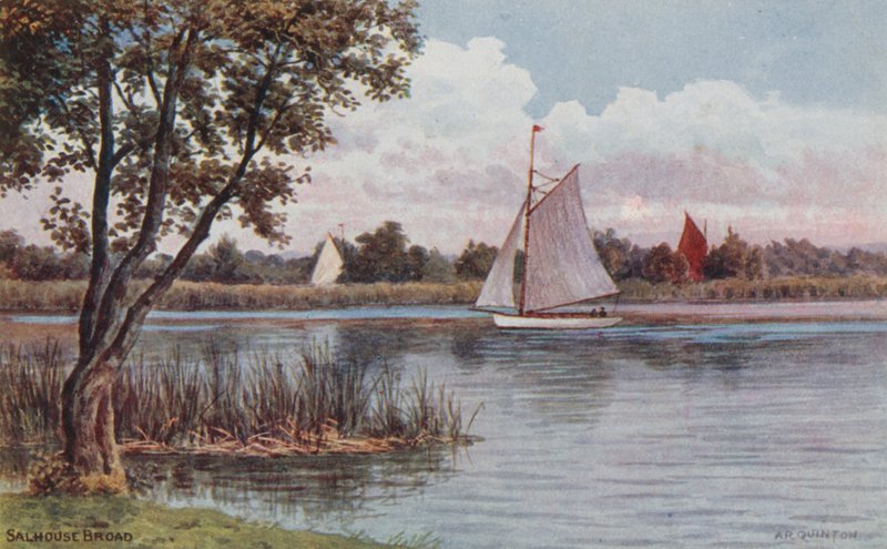 Salhouse Broad door Alfred Robert Quinton