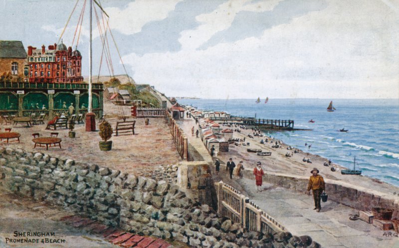 Sheringham, Promenade en Strand door Alfred Robert Quinton