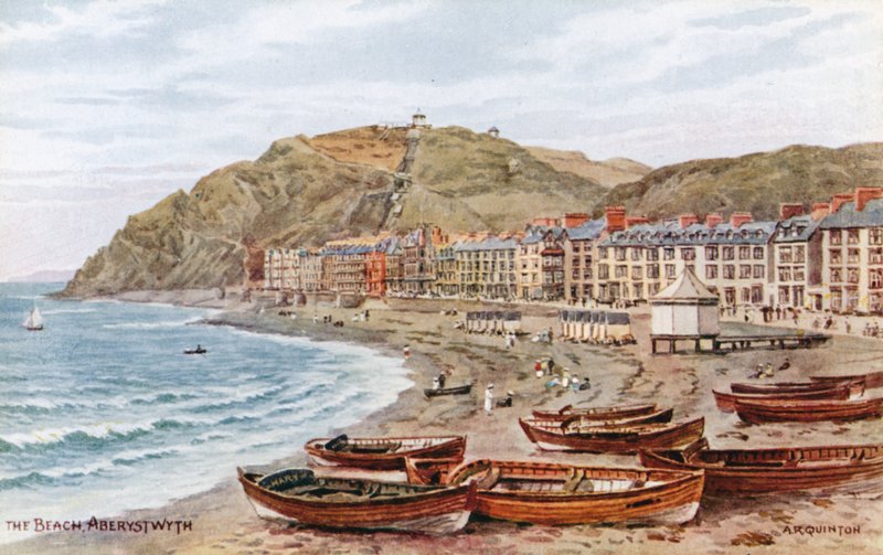 Het strand, Aberystwyth door Alfred Robert Quinton