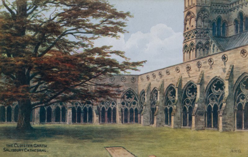 Het kloostergedeelte, Salisbury Cathedral door Alfred Robert Quinton