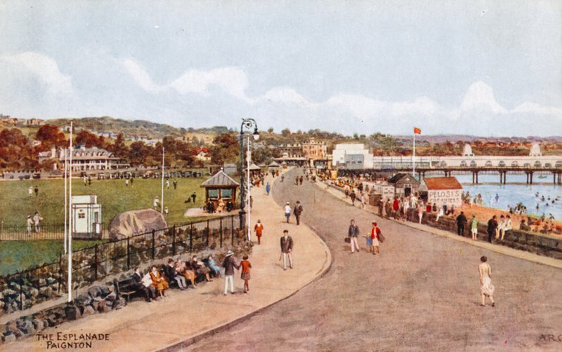 De Esplanade, Paignton door Alfred Robert Quinton