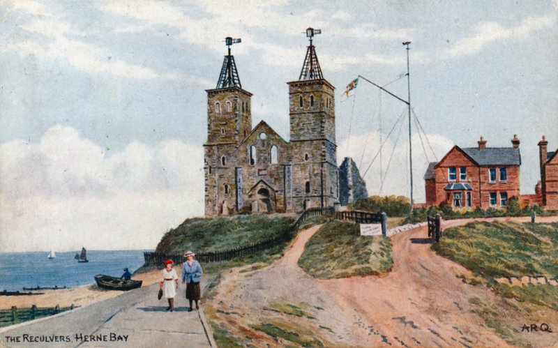 De Reculvers, Herne Bay door Alfred Robert Quinton