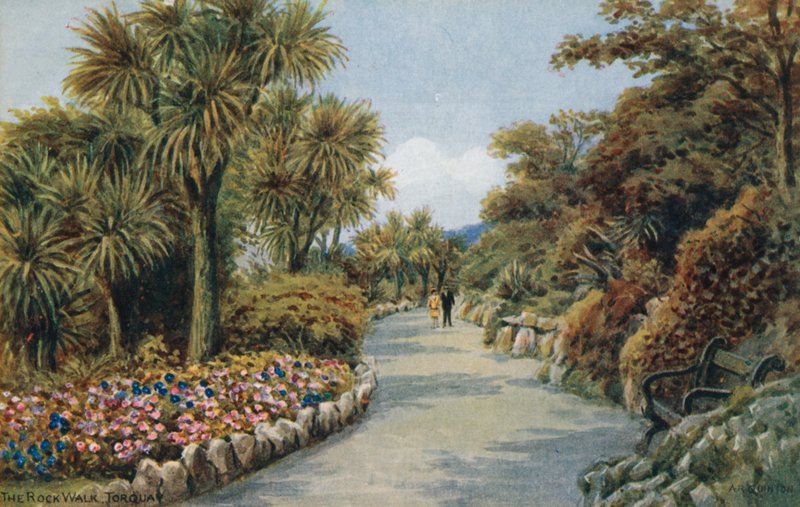 De Rotswandeling, Torquay door Alfred Robert Quinton