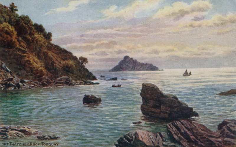 The Thatcher Rock, Torquay door Alfred Robert Quinton