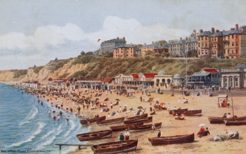 De West Cliff, Bournemouth door Alfred Robert Quinton