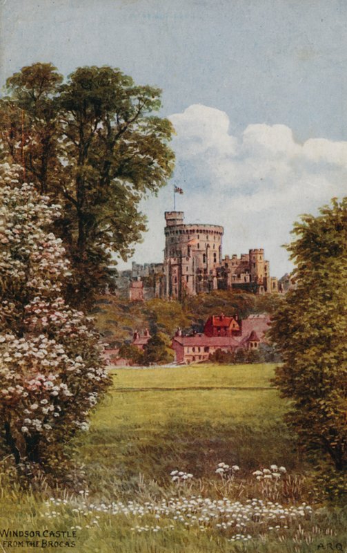Windsor Castle vanaf The Brocks door Alfred Robert Quinton