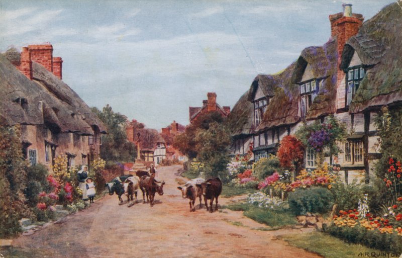 Wrye Village, Lancashire door Alfred Robert Quinton