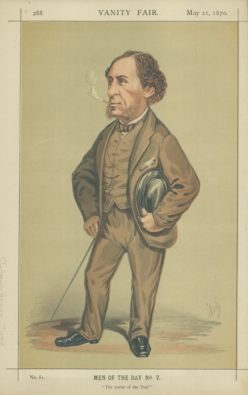 Sir Joseph Hawley (kleur litho) door Alfred Thompson