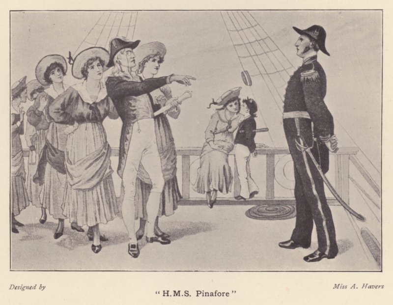 "HMS Pinafore" (litho) door Alice Havers