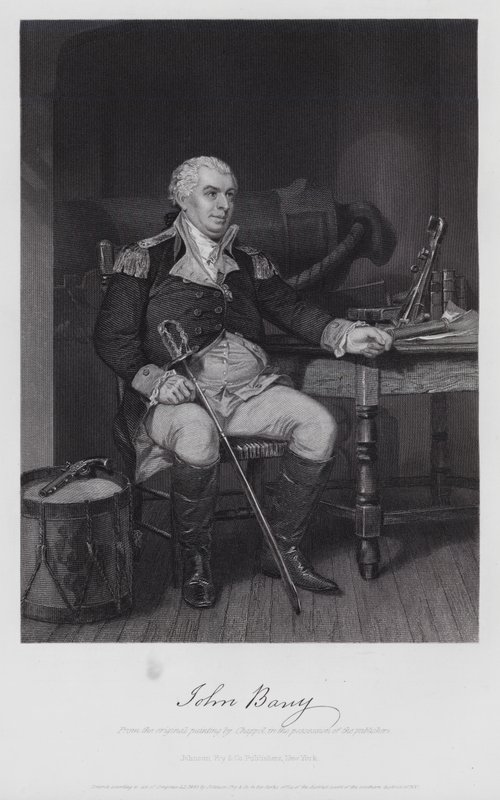 John Barry (gravure) door Alonzo (after) Chappel