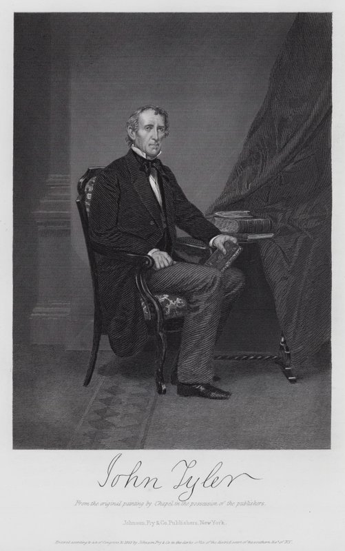 John Tyler door Alonzo (after) Chappel