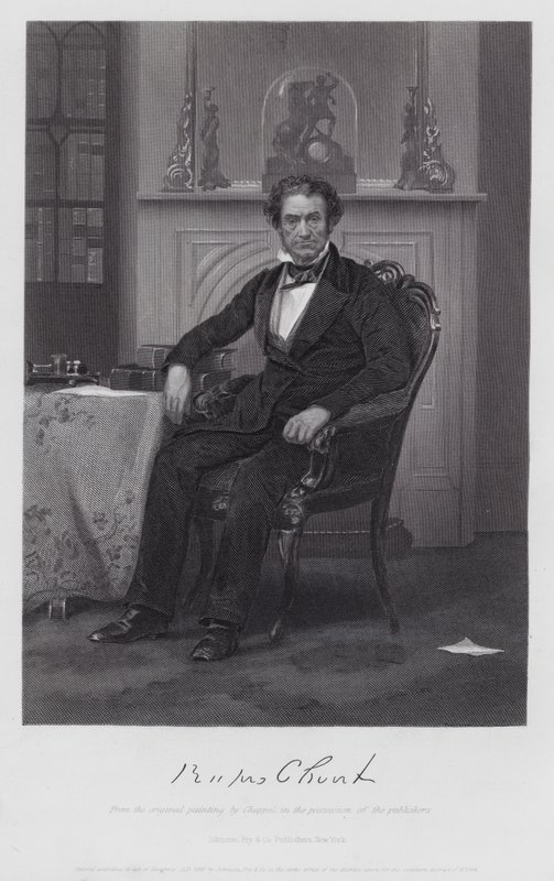 Rufus Choate (gravure) door Alonzo (after) Chappel