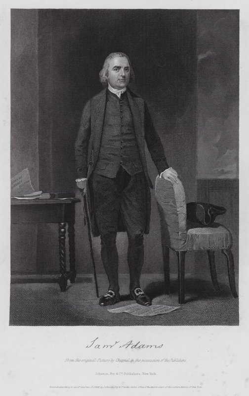 Samuel Adams door Alonzo (after) Chappel