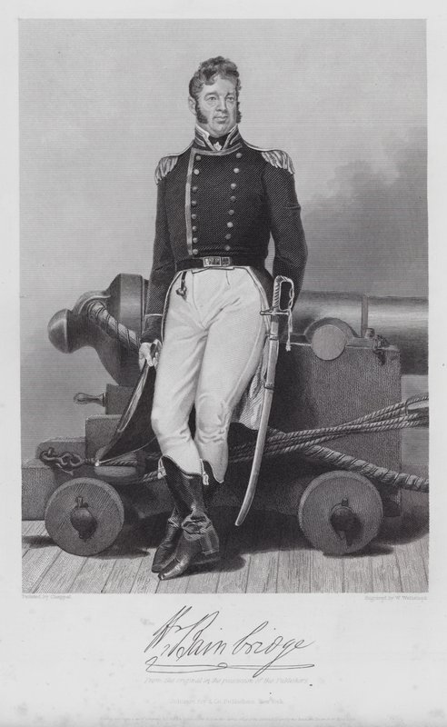 William Bainbridge (gravure) door Alonzo (after) Chappel