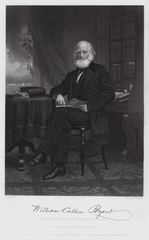 William Cullen Bryant door Alonzo (after) Chappel