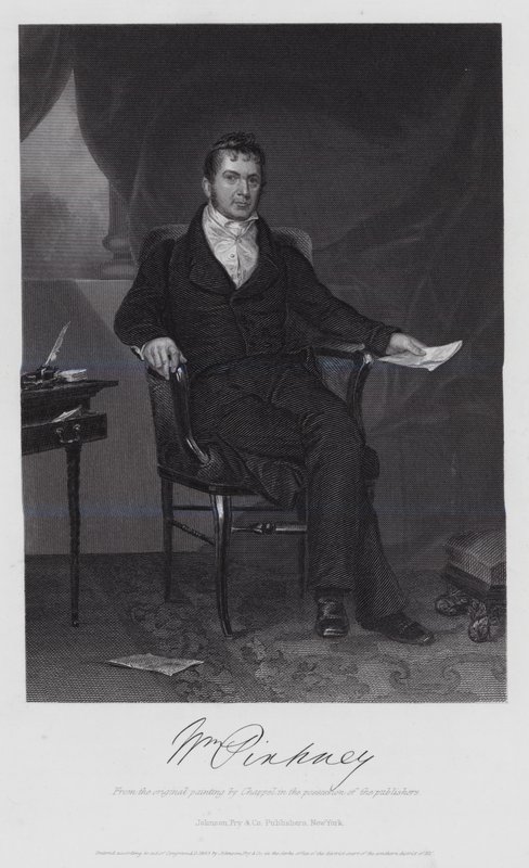 William Pinkney (gravure) door Alonzo (after) Chappel