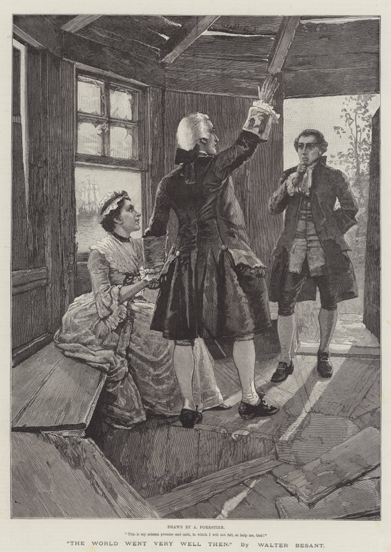 The World Went Very Well Then, door Walter Besant door Amedee Forestier