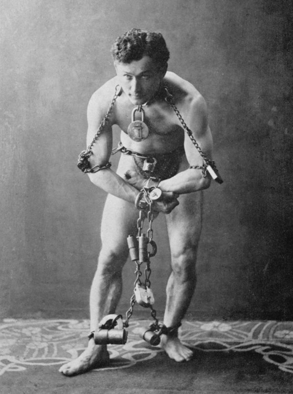 Harry Houdini, ca. 1900 door American Photographer (after)