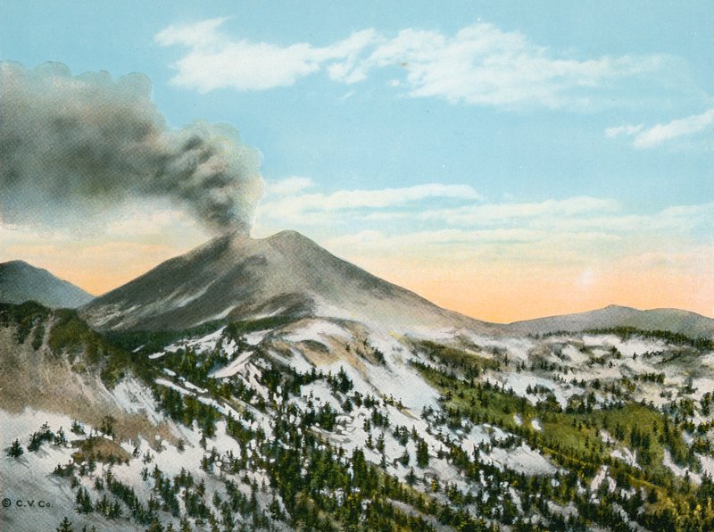 Mount Lassen in Uitbarsting door American Photographer (after)