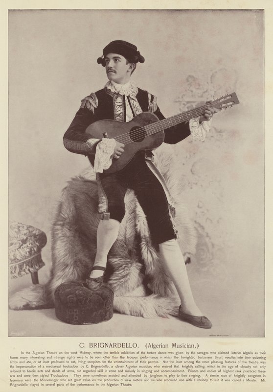 C Brignardello, Algerijnse muzikant door American Photographer
