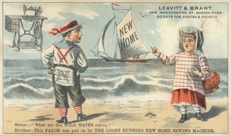 Broer en zus op het strand door American School