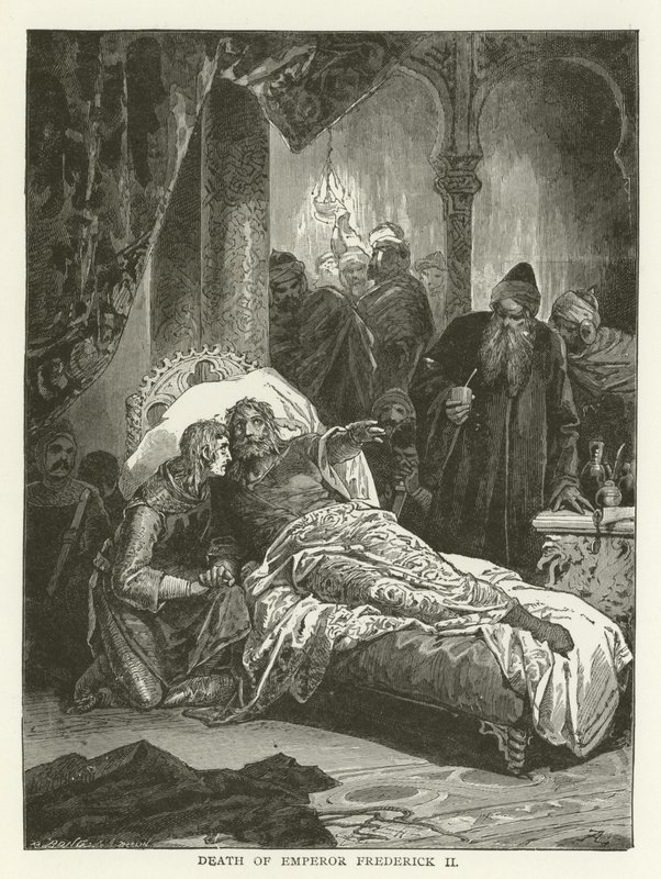 De dood van keizer Frederik II door American School
