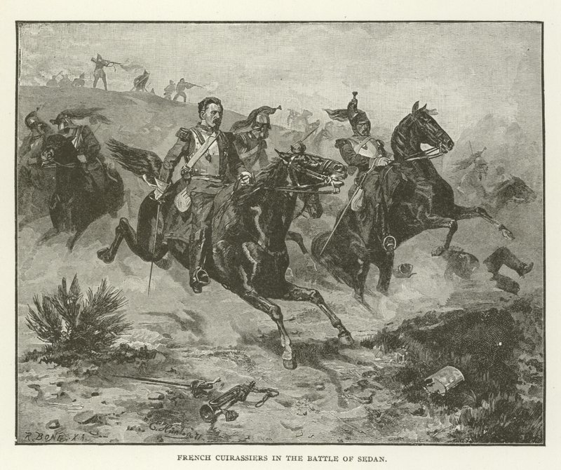 Franse Cuirassiers in de Slag bij Sedan door American School