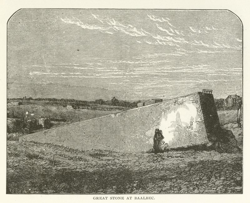 Grote steen in Baalbek door American School