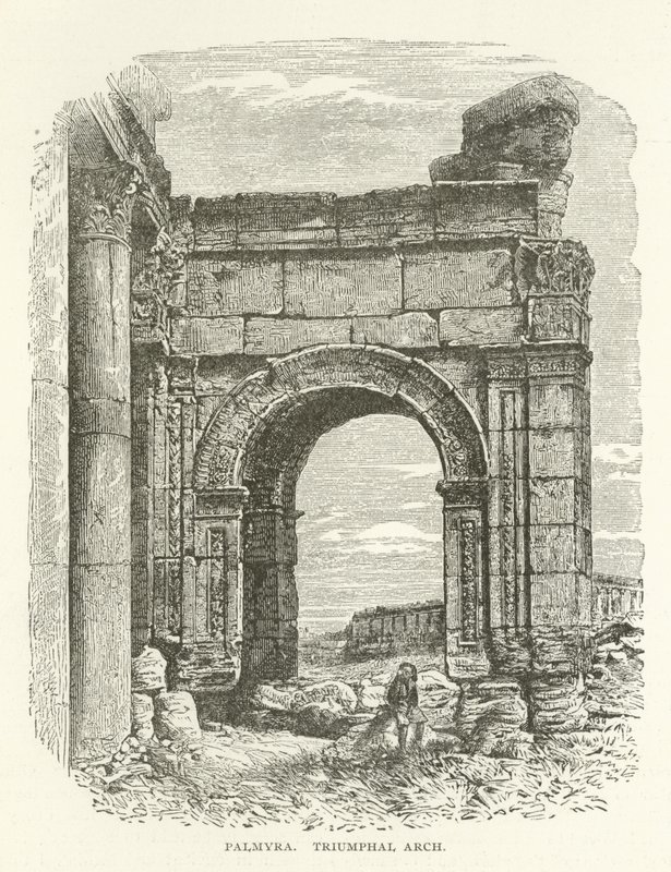 Palmyra, Triomfboog door American School