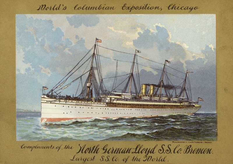 Stoomschip door American School