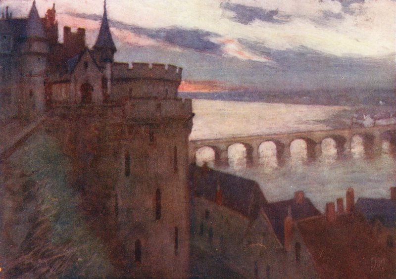Amboise vanaf het terras door Amy B. Atkinson