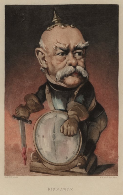 Otto von Bismarck, Duitse staatsman door Andre Gill