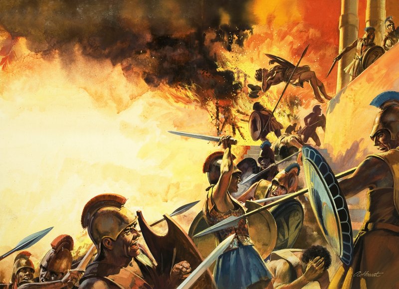 De val van Troje door Andrew Howat