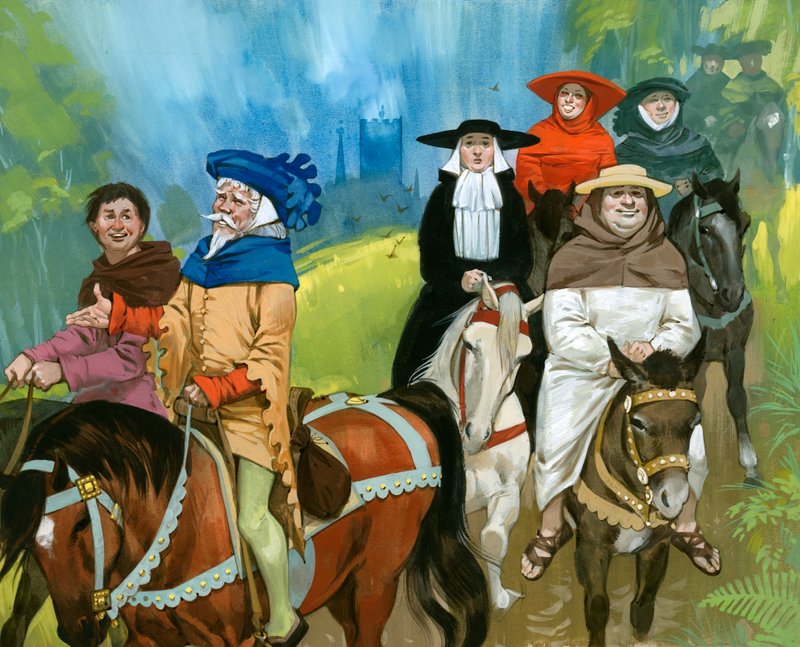 De pelgrims van Canterbury door Angus McBride