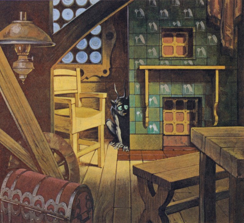 De Domovoi (kleurenlitho) door Angus McBride