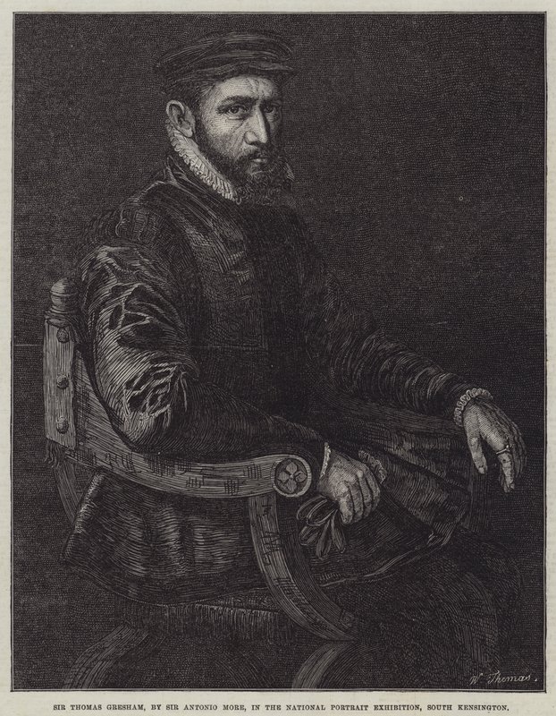 Sir Thomas Gresham door Anthonis van Dashorst Mor