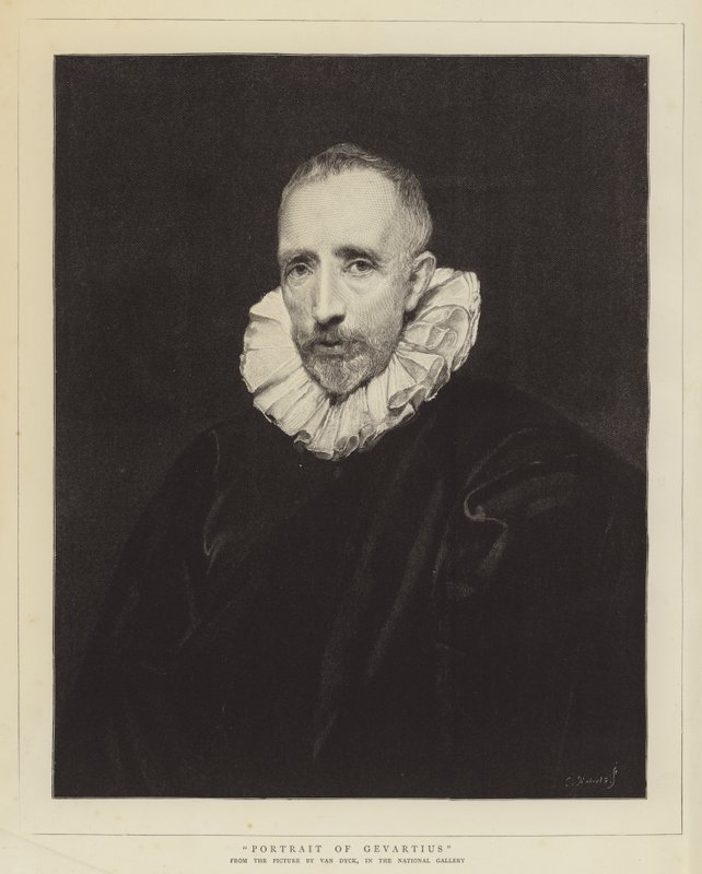 Portret van Gevartius door Anthony van Dyck