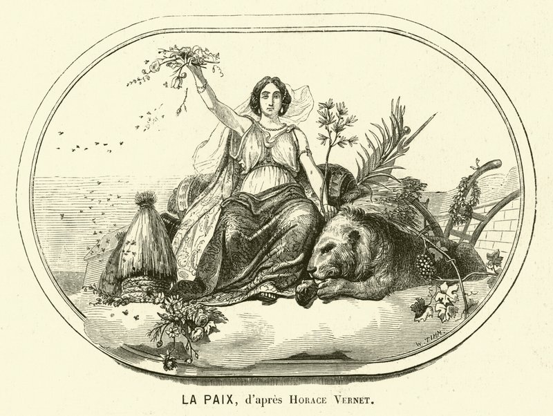 Vrede door Antoine Charles Horace Vernet