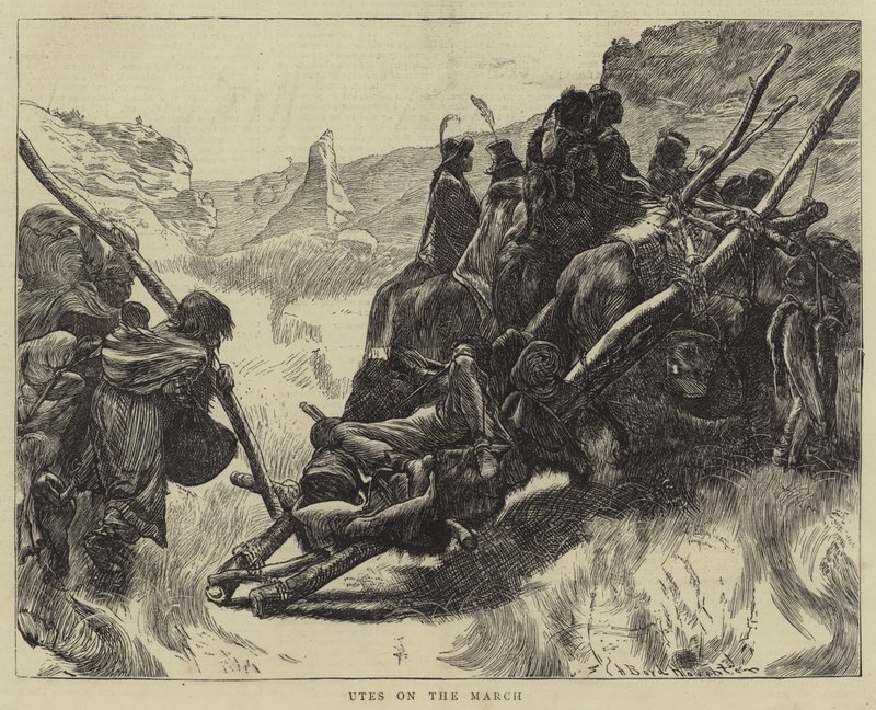 Utes op mars door Arthur Boyd Houghton