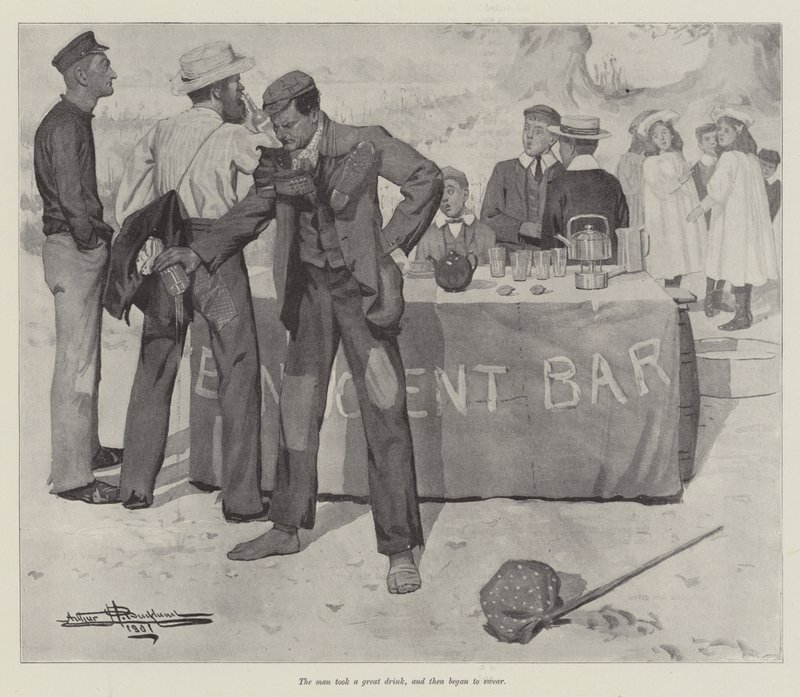 De Welwillende Bar, door E Nesbit door Arthur Herbert Buckland