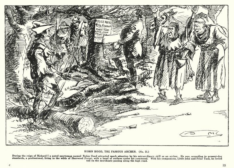Robin Hood, de beroemde boogschutter door Arthur Moreland
