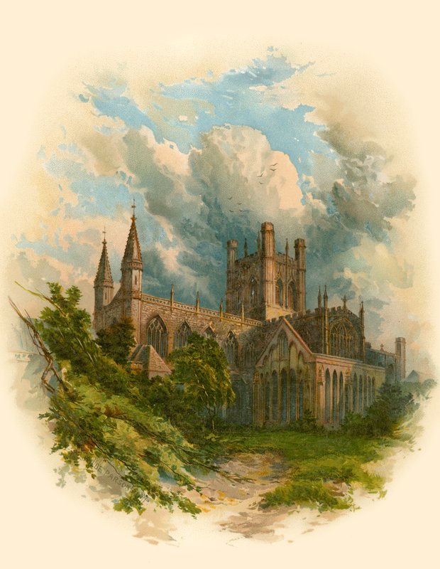 Kathedraal van Chester, noordoost door Arthur Wilde Parsons