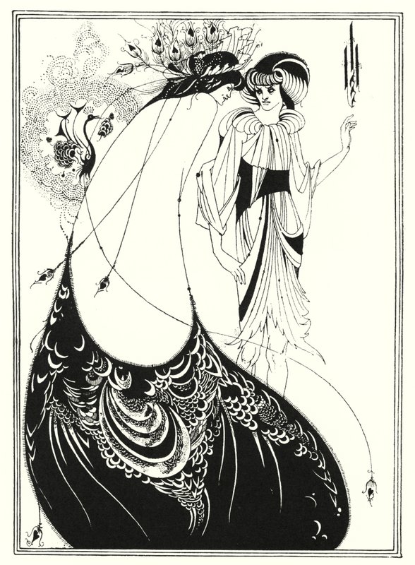 De Pauwenrok (gravure) door Aubrey (after) Beardsley