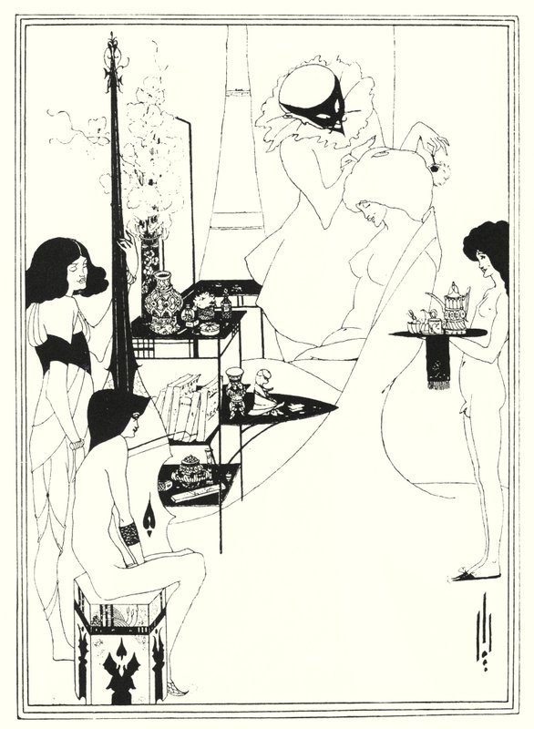 De Toilette van Salome door Aubrey (after) Beardsley