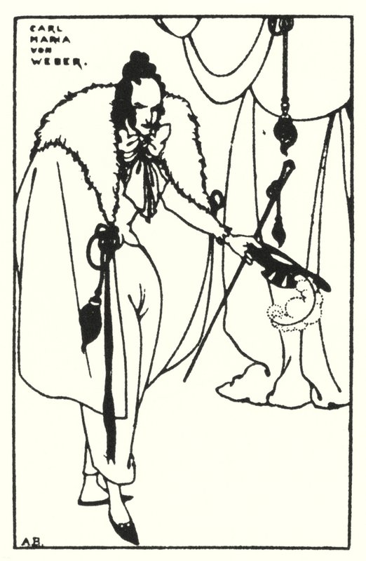 Carl Maria Von Weber door Aubrey Beardsley